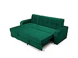 Розкладний кутовий диван Orinoco (зелений темний), фото 3