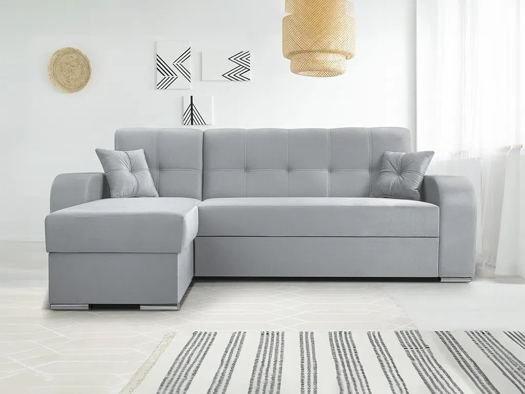 Розкладний кутовий диван Orinoco (сірий світлий), фото 1