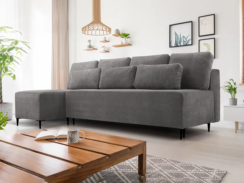 Розкладний кутовий диван Maroko (сірий), фото 1