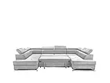 Розкладний кутовий диван Madryt Super (сірий світлий), фото 3