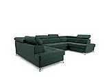 Розкладний кутовий диван Madryt Super (зелений темний), фото 2