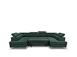Розкладний кутовий диван Madryt Super (зелений темний), фото 3