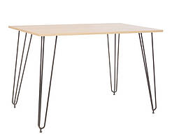 Стіл обідній Aller anthracite дсп H18 береза полярна 1100*700 мм (Новий Стиль ТМ)