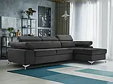 Розкладний кутовий диван Madryt mini (графіт), фото 2
