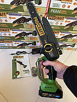 АКЦИЯ / Бесщеточная аккумуляторная мини-пила Procraft PKA44 с автоматической подачей масла / 4600 об/мин - 8 м