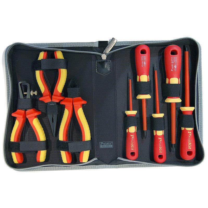 Набір діелектричних викруток і плоскогубців Pro'sKit PK-2801