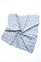 Сатинова пелюшка білий ведмідь на сірому