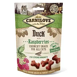 Ласощі для котів Carnilove Duck with Raspberries 50 г (для імунітету)