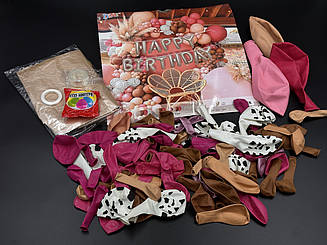 Фотозони з повітряних кульок. Happy Birthday.