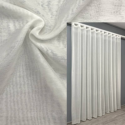 Тюль із батисту. Колір молочний. Код 808т