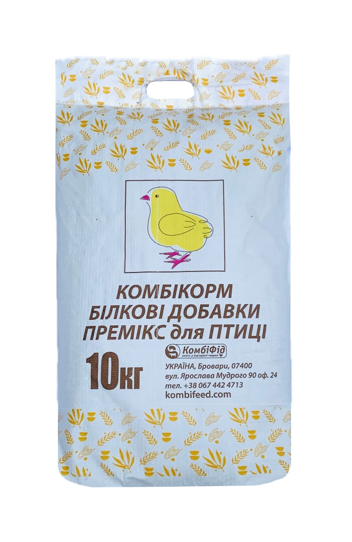 Білкова вітамінно-мінеральна добавка Комбі квеіл 35% БВМД для перепелів від 10 до 35 днів 10 кг, КомбіФід