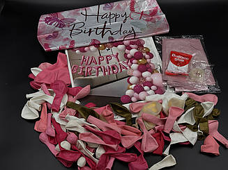 Фотозона з повітряних кульок. Happy Birthday.