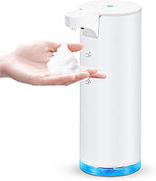 Дозатор мила автоматичний водонепроникний IPX5 USB-C зарядка з датчиком руху Білий