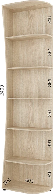 Консоль кутова радіусна, ТМ Фенікс