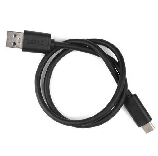 Кабель USB-Type C 0,8м чорний
