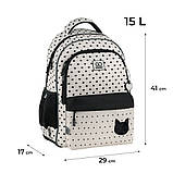 Рюкзак шкільний GoPack Education Cat Style 41x29x17 см, 15 л (130-145 см ), фото 4