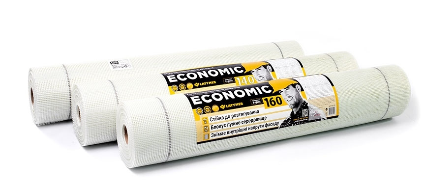 Штукатурна сітка 160 г/м2 Latymer Economic БІЛА  5х6  1х50