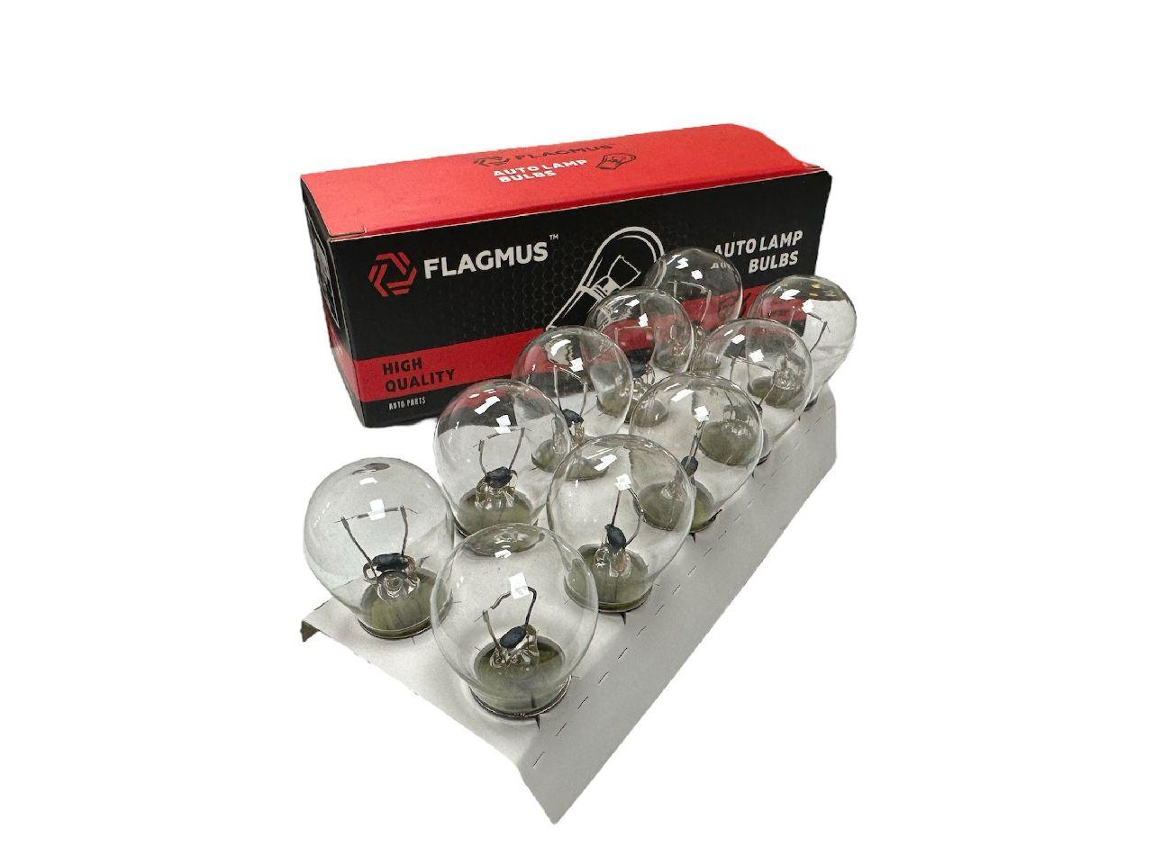 Лампа розжарювання 1к 12V21W BA15S (10 шт.) (Flagmus)