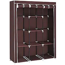 Складана тканинна шафа Storage Wardrobe 28130, Коричневий, фото 5