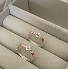 Срібні сережки з пластинами золота та цирконієвою квіточкою «Сеньйора», фото 4