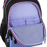 Рюкзак шкільний GoPack Education Dream 41x29x17 см, 15 л ,чорний (130-145 см), фото 8