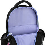 Рюкзак шкільний GoPack Education Dream 41x29x17 см, 15 л ,чорний (130-145 см), фото 7