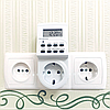 Розетка з таймером тижнева Timer-2 61925 ТМ22 16А 3600W max електронна (Feron ТМ22) 10 програм з пам'яттю, фото 4