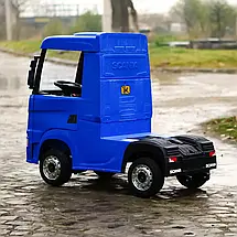 Електромобіль Вантажівка Scania дитяча (4 мотори по 35W, 2 аккум 12V7AH, музика, світло) Bambi M 6062EBLR-4 Синій, фото 4