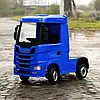 Електромобіль Вантажівка Scania дитяча (4 мотори по 35W, 2 аккум 12V7AH, музика, світло) Bambi M 6062EBLR-4 Синій, фото 8