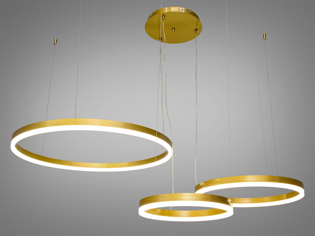 Led люстра підвісні кільця Diasha 105W до 20 кв.м колір 1029-600+400+300BR