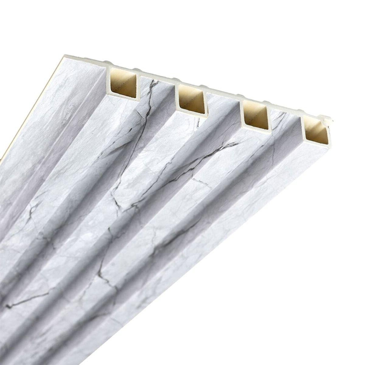 Настінні 3Д панелі рейки WPC Сірий мармур 160*3000*23мм декор стін рейка декоративна композит, фото 1