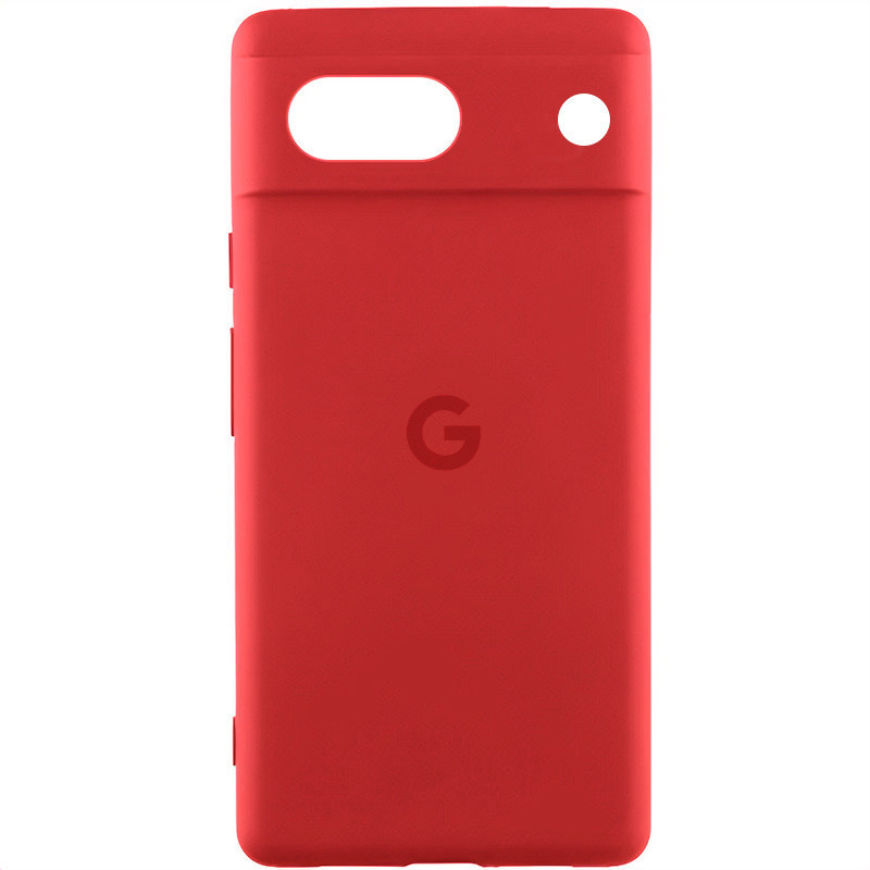 Чохол Silicone Cover Lakshmi Full Camera (AAA) with Logo для Google Pixel 7a | Червоний / Red, фото 1