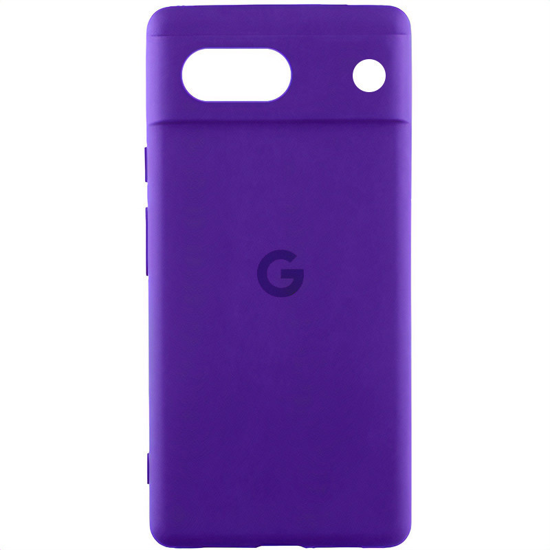 Чохол Silicone Cover Lakshmi Full Camera (AAA) with Logo для Google Pixel 7a | Фіолетовий / Amethyst, фото 1