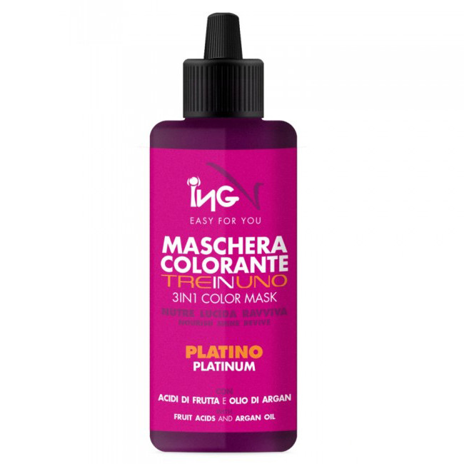 Тонуюча маска 3 в 1 ING Professional Color-ING Coloring Mask Triple Function 3in1 Платина, фото 1