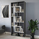 Відкритий вертикальний стелаж для книг і квітів на 11 відділень Книжкова полиця роздільник кімнат 90 см, фото 3