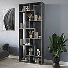 Відкритий вертикальний стелаж для книг і квітів на 11 відділень Книжкова полиця роздільник кімнат 90 см, фото 8