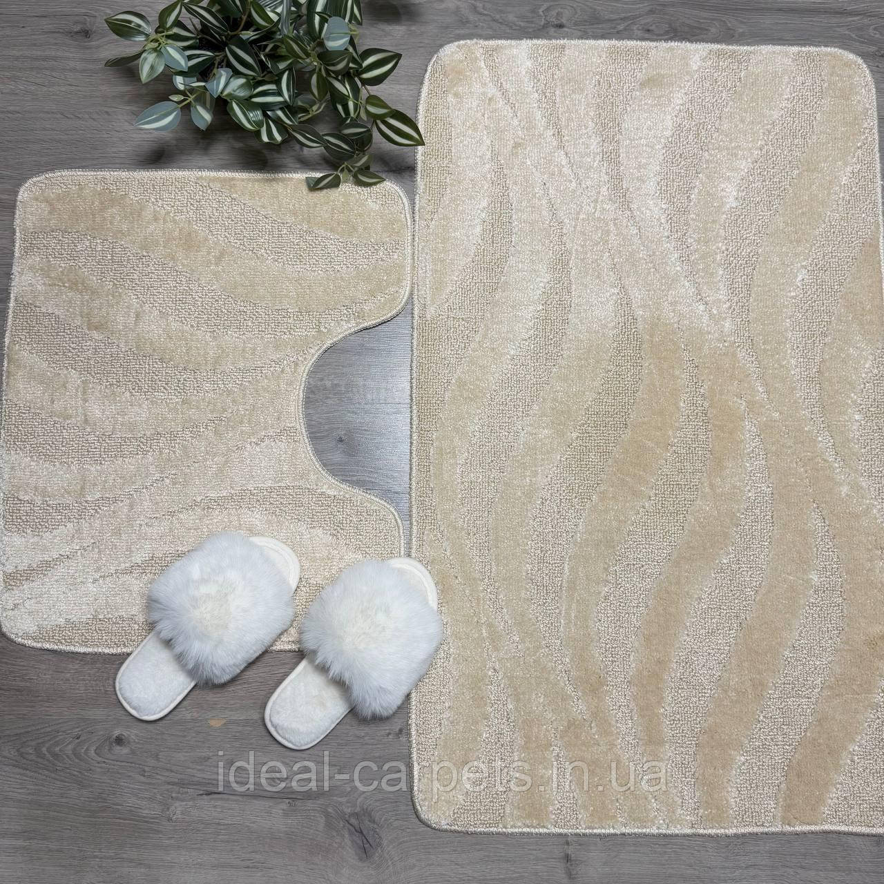 Комплект у ванну Classik 60*100 та 60*50см 153-Бежевий 0753