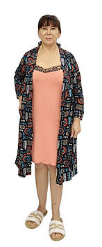 Жіночий комплект халат і нічна сорочка