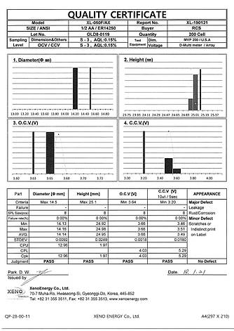 Батарейка XL-050F/AX (1/2AA / ER14252, 1,2Ач, 3,6В) Xeno Energy, фото 2
