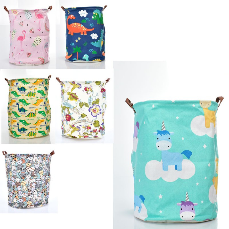 Кошик для іграшок MR 0654, 40-40-50 см, 2 короткі ручки, фото 1