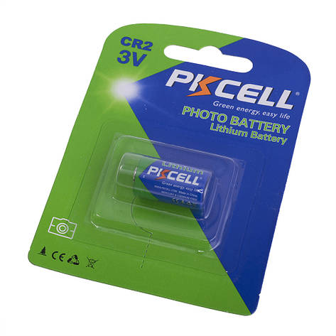 Батарейка PKCELL CR2 (3.0V, 850 mAh) літієва, фото 1