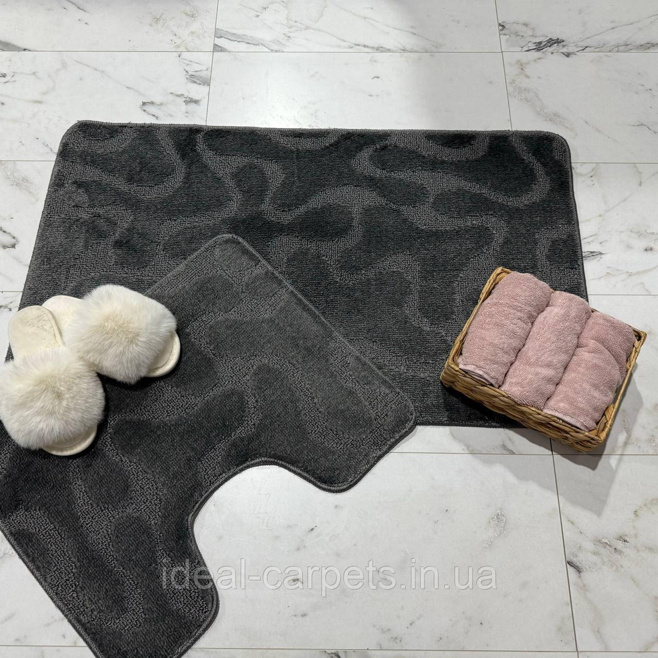 Комплект у ванну Classik 60*100 та 60*50см 193-Антрацит 0759