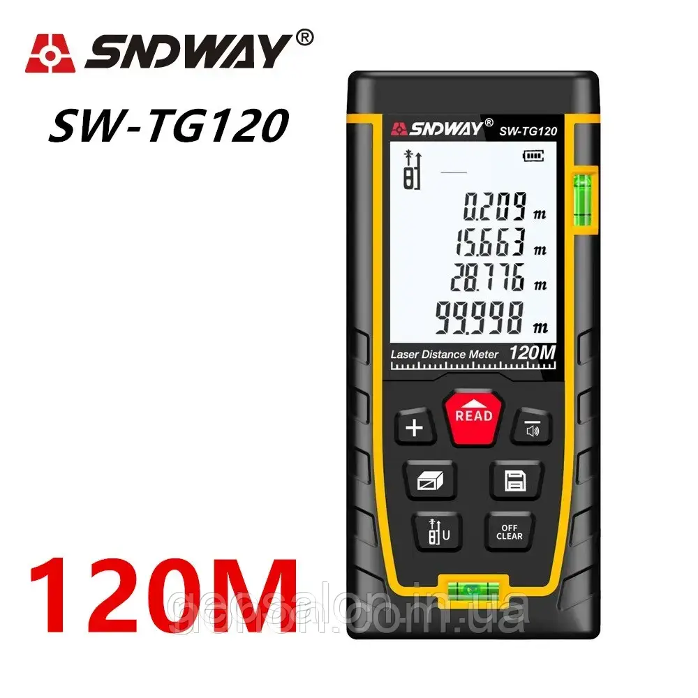 Лазерний далекомір SNDWAY SW-TG120 (100 метрів) Лазерний далекомір/рулетка