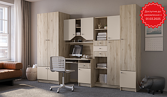 Дитяча Юніор дуб білий  / сатин  Світ Меблів