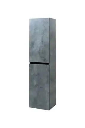 Пенал підвісний для ванної кімнати Minimal Gray 40 см, фото 1