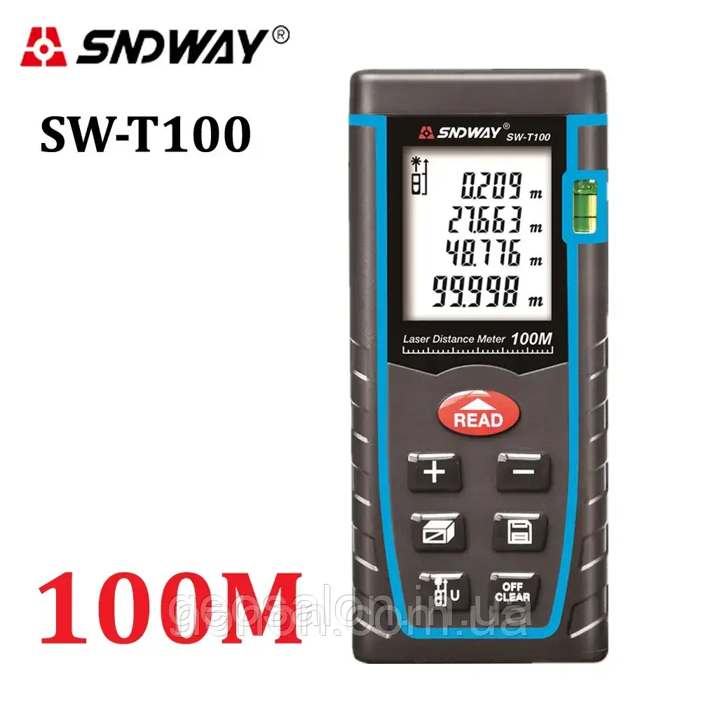 Лазерний далекомір SNDWAY SW-T100, лазерна рулетка на 100 метрів (SW-T100)