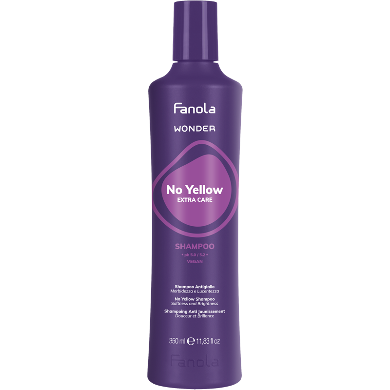 Шампунь для нейтралізації жовтизни Fanola Wonder Extra Care No Yellow Shampoo 350 мл