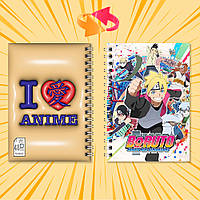 Блокнот на пружині в клітинку 48 арк. Boruto / Боруто – нове покоління Наруто 007