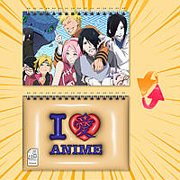 Блокнот на пружині в клітинку 48 арк. Boruto / Боруто – нове покоління Наруто 012