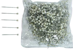 Швейні шпильки БУСИНКА 800шт колір білий